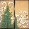 《桜花と杉樹》8面の内左から5つ目と6つ目